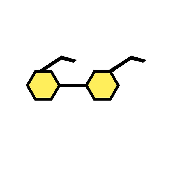 Zonnebril Pictogram Vector Geïsoleerd Een Witte Achtergrond Voor Web Mobiele — Stockvector