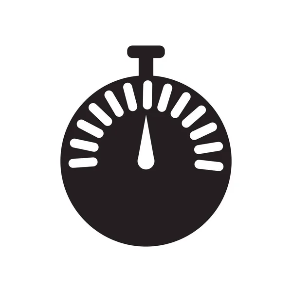Web Mobil Uygulaması Tasarımı Kronometre Logo Kavramı Için Beyaz Arka — Stok Vektör