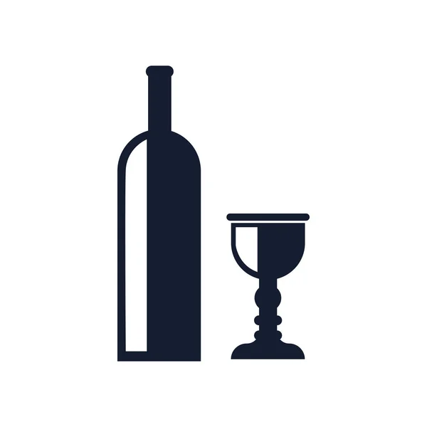 Vector Icono Vino Aislado Sobre Fondo Blanco Para Diseño Web — Vector de stock