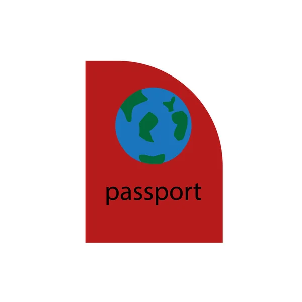Вектор Иконки Паспорта Изолирован Белом Фоне Дизайна Веб Мобильного Приложения — стоковый вектор