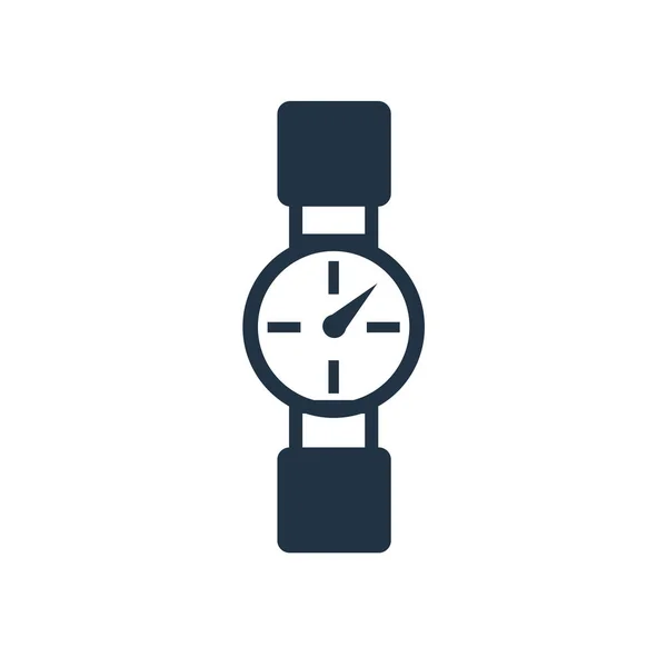 Zegarek Wektor Ikona Białym Tle Białym Tle Zegarek Znak Przezroczysty — Wektor stockowy