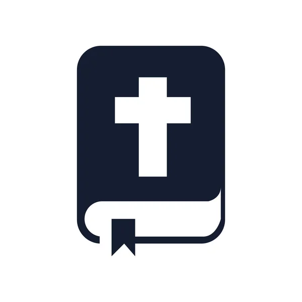 Vector Icono Biblia Aislado Fondo Blanco Para Diseño Aplicaciones Web — Vector de stock
