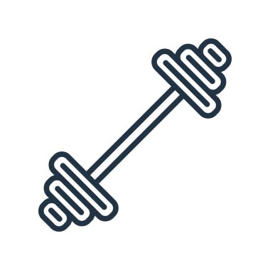 Beyaz arka plan üzerinde egzersiz şeffaf işareti izole iş simge vektör