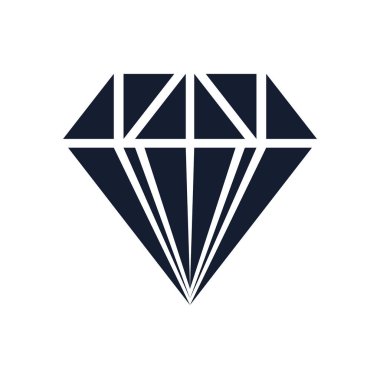 Web ve mobil uygulaması tasarım, takı logo kavramı için beyaz arka plan üzerinde izole mücevher simge vektör