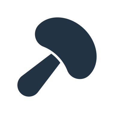 Beyaz arka plan üzerinde mantar şeffaf işareti izole mantar simge vektör