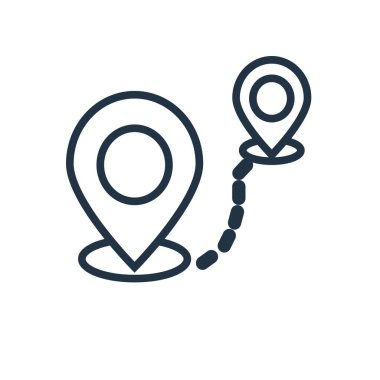 Beyaz arka plan üzerinde hedef şeffaf işareti izole hedef simge vektör