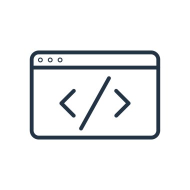 Beyaz arka plan üzerinde kod şeffaf işareti izole kod simge vektör