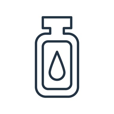 Beyaz arka plan üzerinde petrol şeffaf işareti izole petrol simge vektör