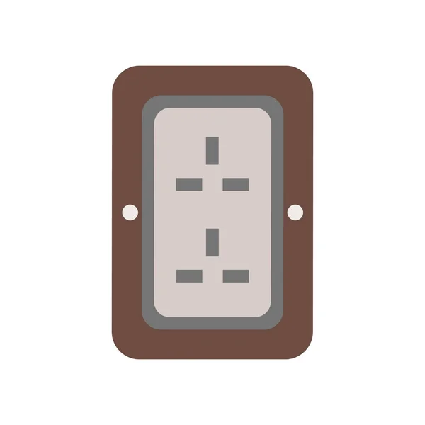 Plug Icon Vector Isolato Sfondo Bianco Tuo Design Web Mobile — Vettoriale Stock