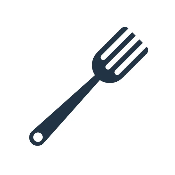 Fork Icon Vector Isolated White Background Fork Transparent Sign — Stock Vector