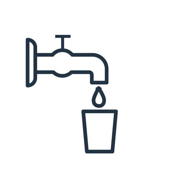 Νερό Διάνυσμα Εικονίδιο Απομονωθεί Λευκό Φόντο Διαφανή Σημάδι Του Νερού — Διανυσματικό Αρχείο