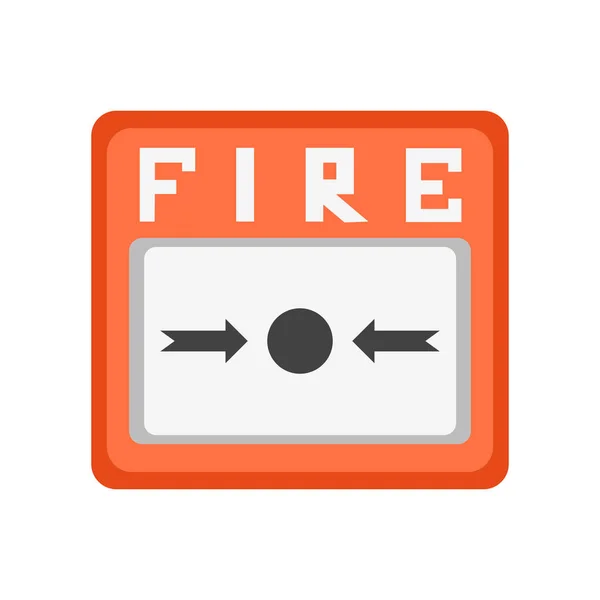 Fire Alarm Icon Vector Isolated White Background Your Web Mobile — Stock Vector