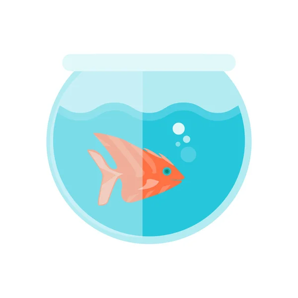 Вектор Значка Fishbowl Ізольовано Білому Тлі Вашого Дизайну Веб Мобільних — стоковий вектор
