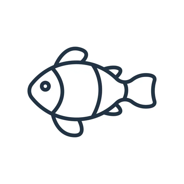 Payaso Peces Icono Vector Aislado Sobre Fondo Blanco Payaso Peces — Vector de stock