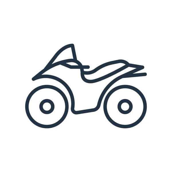 Beyaz Arka Plan Üzerinde Motosiklet Şeffaf Işareti Izole Motosiklet Simge — Stok Vektör