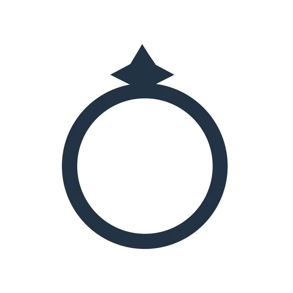 Ring Pictogram Vector Geïsoleerd Een Witte Achtergrond Ring Transparante Teken — Stockvector