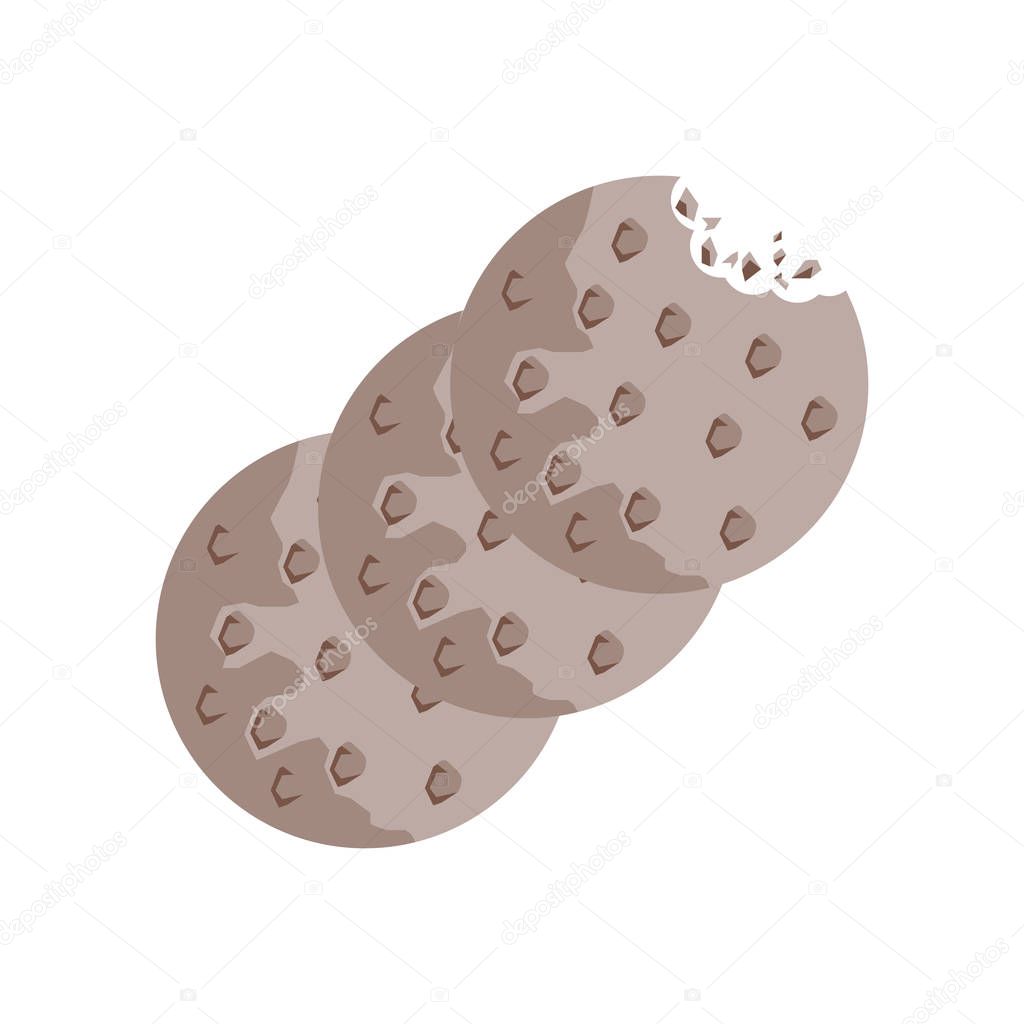 Cookies icon vector isolated on white background for your web and mobile app design, Cookies logo concept