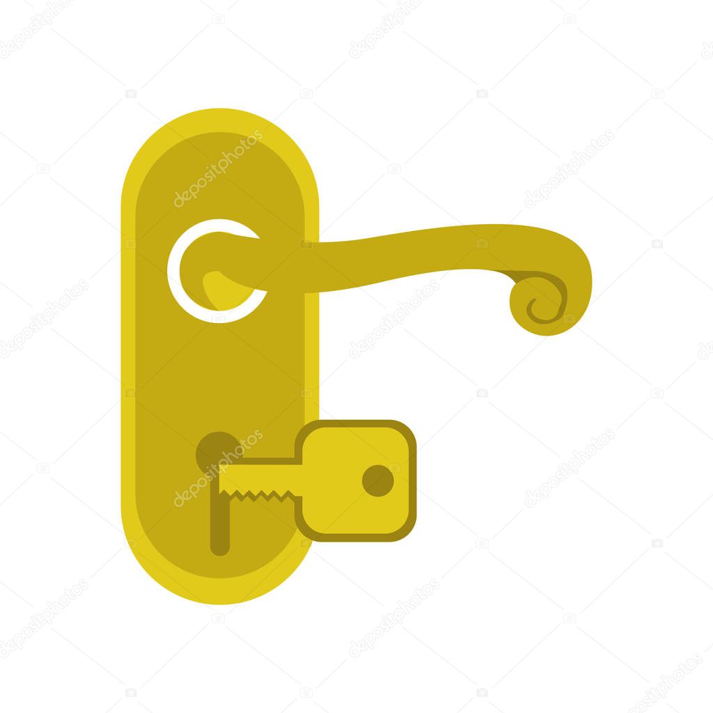Handle icon vector isolated on white background for your web and mobile app design, Handle logo concept