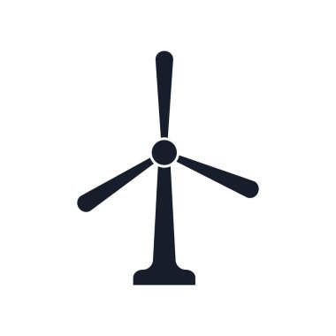 Yel değirmeni simge vektör web ve mobil uygulaması tasarımı, yel değirmeni logo kavramı için izole üzerinde beyaz arka plan