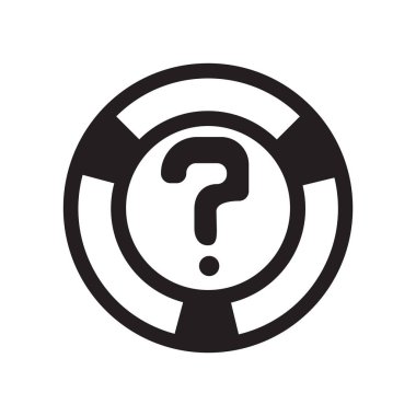 Web ve mobil uygulaması tasarımı, yardım logo kavramı için beyaz arka plan üzerinde izole yardım simge vektör