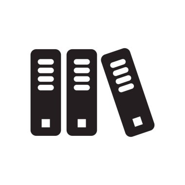 Web ve mobil uygulaması tasarım, arşiv logo kavramı için beyaz arka plan üzerinde izole arşiv simge vektör