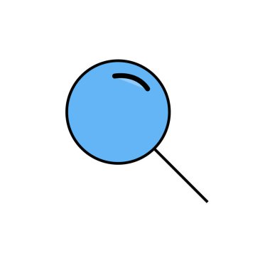 Web ve mobil uygulaması tasarım, arama logo kavramı için beyaz arka plan üzerinde izole arama simge vektör