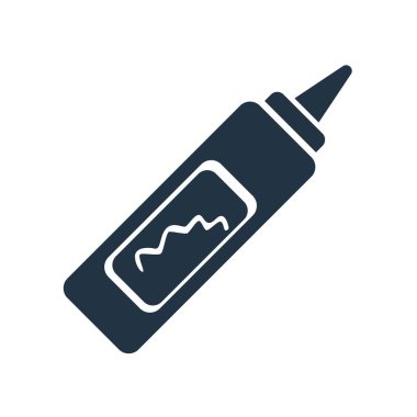 Beyaz arka plan üzerinde sos şeffaf işareti izole sos simge vektör