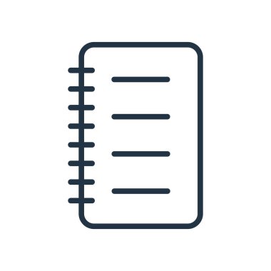 Beyaz arka plan üzerinde izole simge vektör notları, şeffaf oturum notları