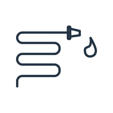 Beyaz arka plan üzerinde su şeffaf işareti izole su simge vektör