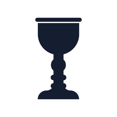 Web ve mobil uygulaması tasarımı, kadehi logo kavramı için beyaz arka plan üzerinde izole kadehi simge vektör