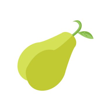 Web ve mobil uygulaması tasarımı, armut logo kavramı için beyaz arka plan üzerinde izole armut simge vektör