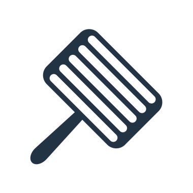 Beyaz arka plan üzerinde ızgara şeffaf işareti izole ızgara simge vektör