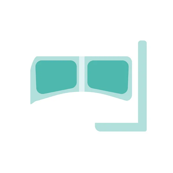 Snorkel Icon Vector Isolato Sfondo Bianco Progettazione App Web Mobile — Vettoriale Stock
