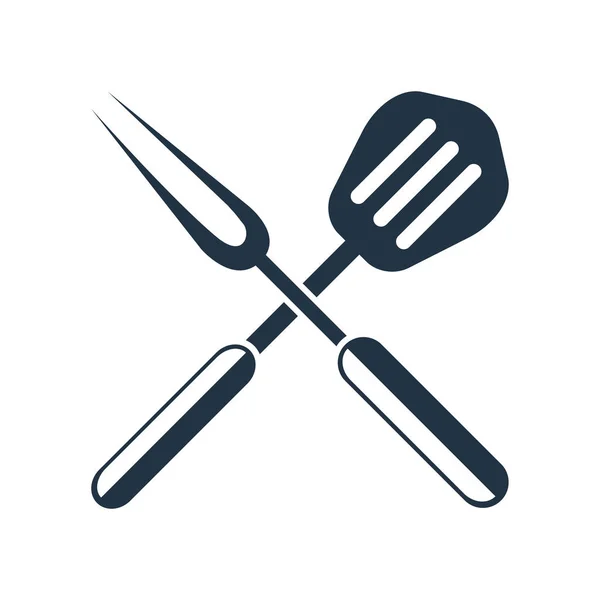 Bbq Pictogram Vector Geïsoleerd Een Witte Achtergrond Bbq Transparante Teken — Stockvector