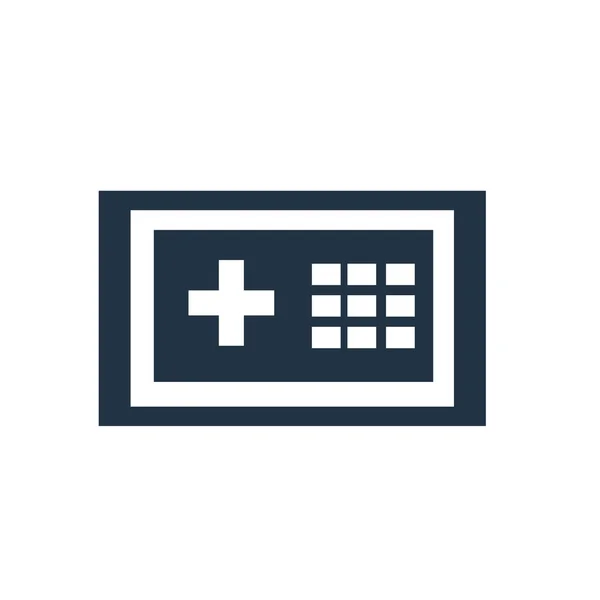Safebox Icon Vektor Isoliert Auf Weißem Hintergrund Safebox Transparentes Schild — Stockvektor