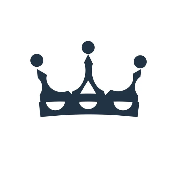Krone Icon Vektor Isoliert Auf Weißem Hintergrund Krone Transparentes Zeichen — Stockvektor