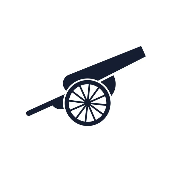 Вектор Значка Cannon Изолирован Белом Фоне Дизайна Веб Сайта Мобильного — стоковый вектор