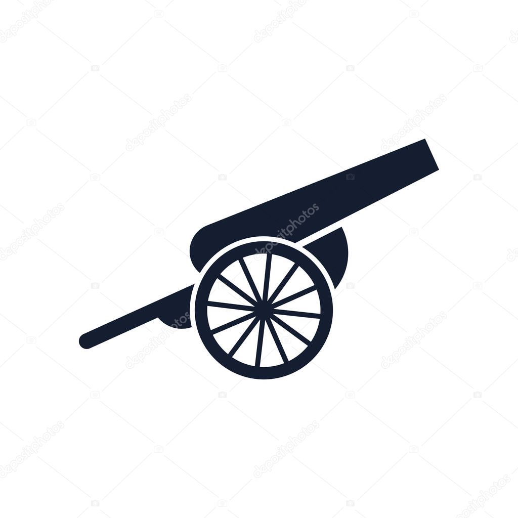 Cannon icon vector isolated on white background for your web and mobile app design, Cannon logo concept