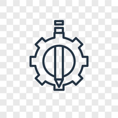 Şeffaf arka plan üzerinde De logo kavramı izole de vektör simgesi