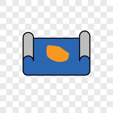 Şeffaf arka plan, harita logo kavramı izole vektör simge göster