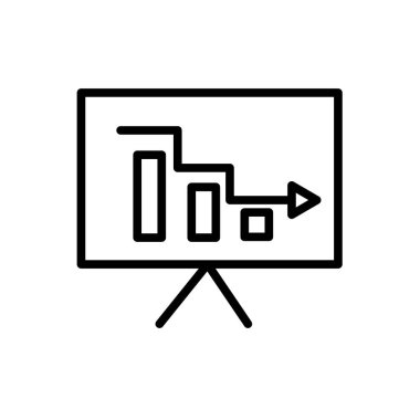 Analytics simge vektör beyaz arka plan üzerinde Analytics şeffaf işareti, çizgi ve anahat öğelerini lineer tarzda izole