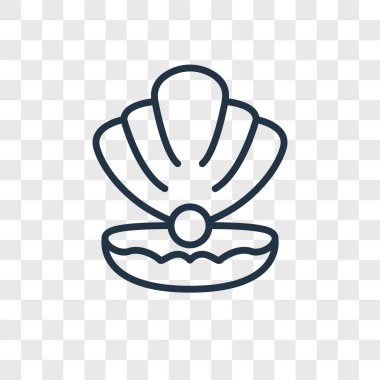 Saydam arka plan üzerinde kabuklu deniz hayvanı kabuğu logo kavramı izole kabuklu deniz hayvanı kabuğu vektör simgesi