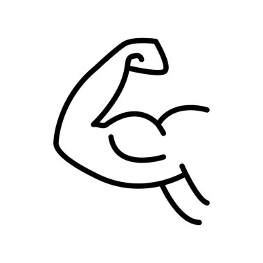 Beyaz arka plan, kol şeffaf işareti, çizgi ve anahat öğelerini lineer tarzda izole kol simge vektör