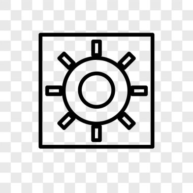 Saydam arka plan üzerinde parlaklık logo kavramı izole parlaklık vektör simgesi