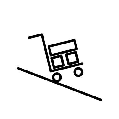 Teslimat simge vektör izole üzerinde beyaz arka plan, teslim şeffaf işareti, çizgi veya doğrusal işareti, öğenin tasarım anahat tarzı