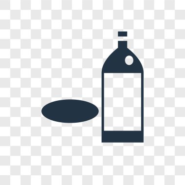 Saydam arka plan üzerinde şampanya logo kavramı izole şampanya vektör simgesi