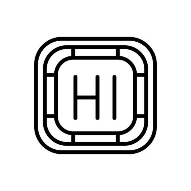 Beyaz arka plan, yüksek şeffaf işareti, çizgi ve anahat öğelerini lineer tarzda izole yüksek simge vektör