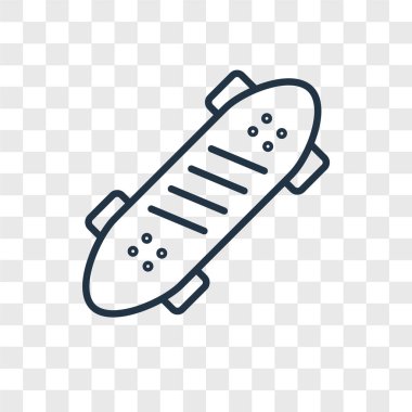 Saydam arka plan üzerinde paten logo kavramı izole paten vektör simgesi