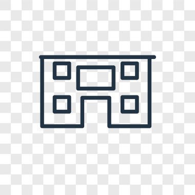 Saydam arka plan üzerinde ev logo kavramı izole House vektör simgesi