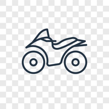 Saydam arka plan üzerinde motosiklet logo kavramı izole motosiklet vektör simgesi